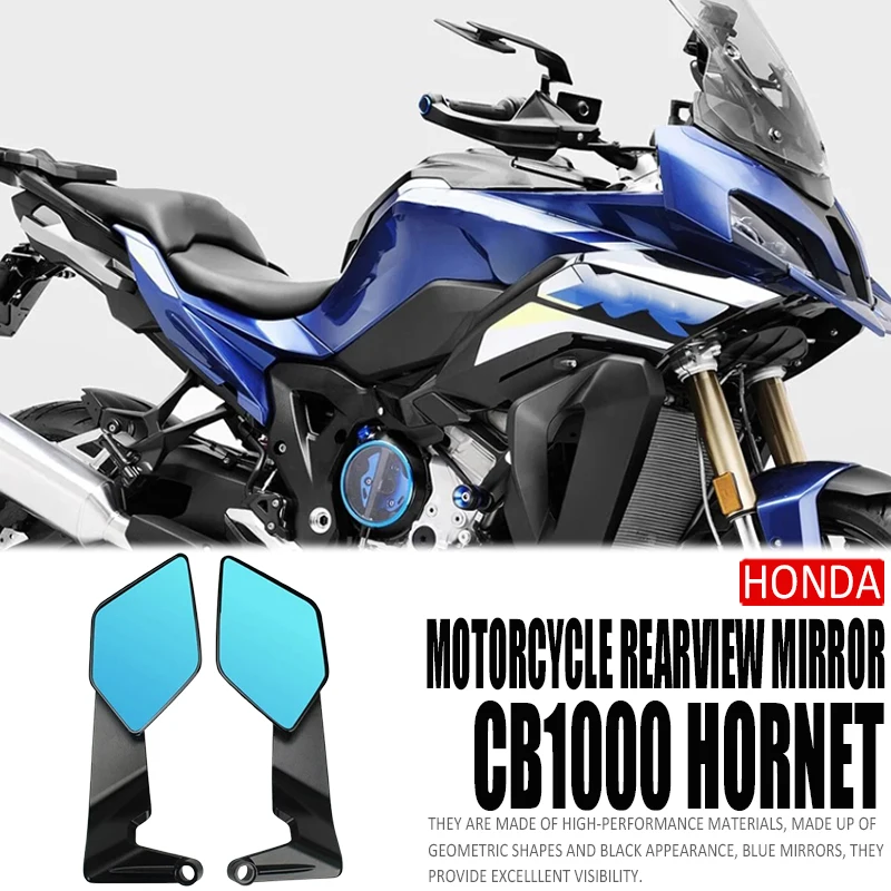 Espelho retrovisor lateral para motocicleta, asa de vento, espelho retrovisor anti-reflexo 360 °   Ajustável para Honda CB1000 Hornet CB 1000 Hornet SP