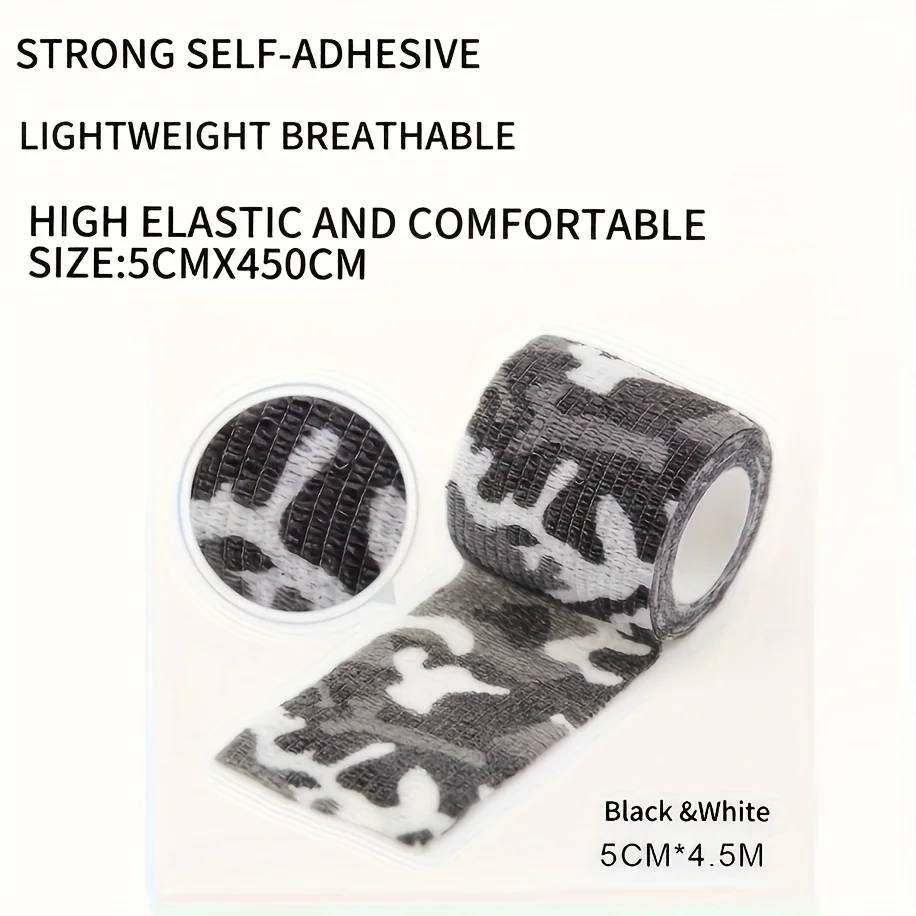 6/12 rolls mixed color self adhesive bandages 1.97 inches wide by 177 inches long pet bandages non-woven bandages adhesive gauze