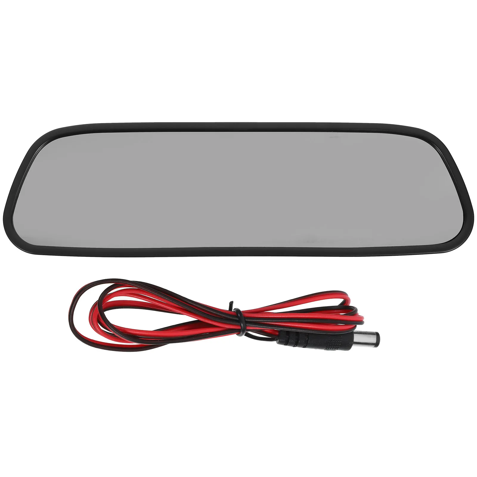 Dual Input Rearview Mirror Display Screen Compact Design Backup Camera Monitor Compatible with Reverse Dvd Sources Car Backup