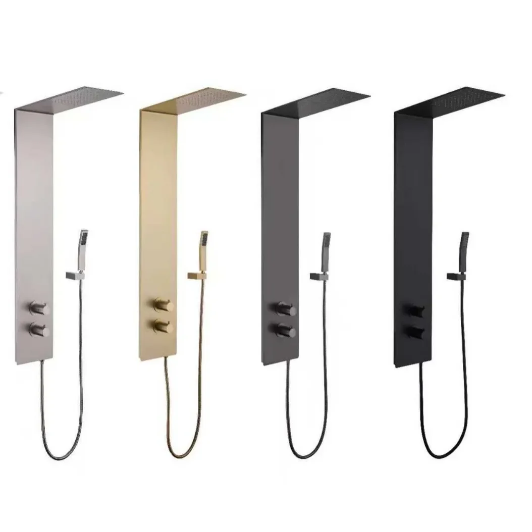 #Shower Set 304 Stainless Steel, Luxury Bathroom Shower Screen, Home Use, Durable and Stylish, High Quality Shower System