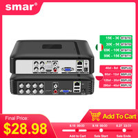 Smar H.265 4CH/8CH CCTV DVR 5M-N 5 in 1 AHD CVI TVI CVBS IP Camera Hybrid Digital Video Recorder Home Security System Onvif NVR