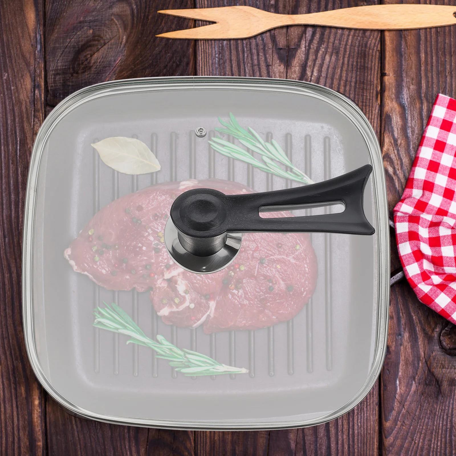 

Электрическая стеклянная крышка для горячей кастрюли, практичная сменная крышка для посуды, ручка с защитой от ожогов, паровая вентиляционная крышка для приготовления пищи, необходимая для кухни