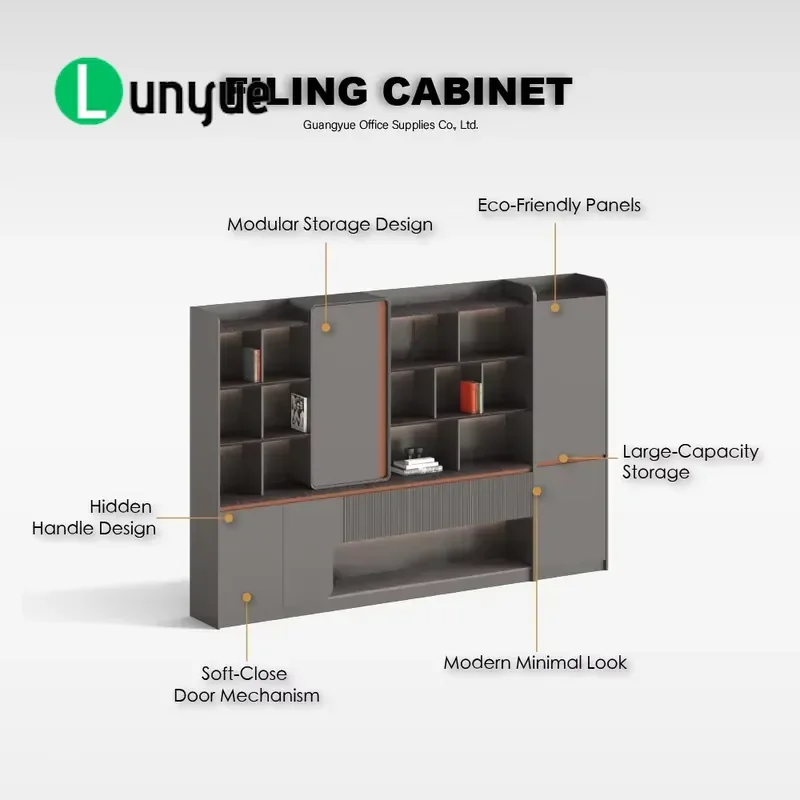 Modular Office Filing Cabinet Large Storage Space Metal File Organizer for Home Business Document Storage One Stop Solution
