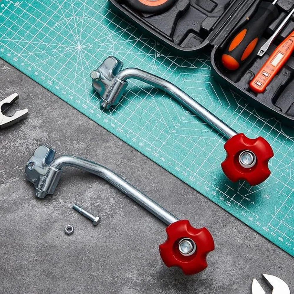 2 Set Replacement Trailer Jack Handles with Bolt Nut Washer for Most 10 Inch Trailer Jacks Carbon Steel Construction