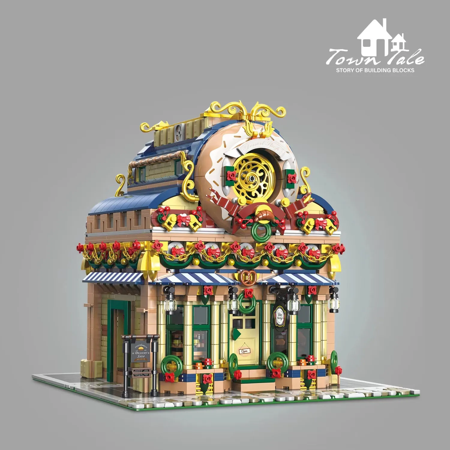 

2657PCS Dessert Workshop Building Blocks MOC French Dessert House City Street Model Bricks DIY Toys For Kids Girls Holiday Gifts