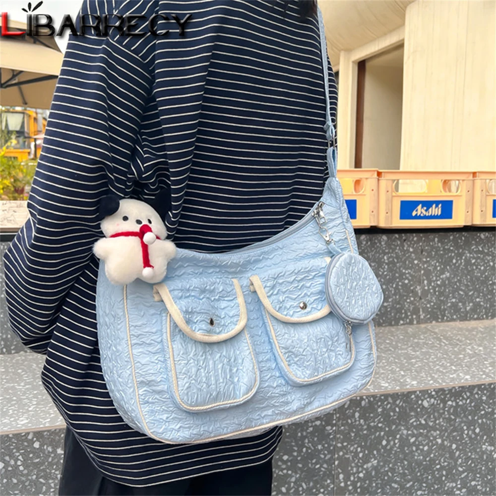 

Casual Nylon Hobos Crossbody Bag for Women Designer Shoulder Bags Large Capacity Tote Lady Travel Shopper Bag Female Purses Sac