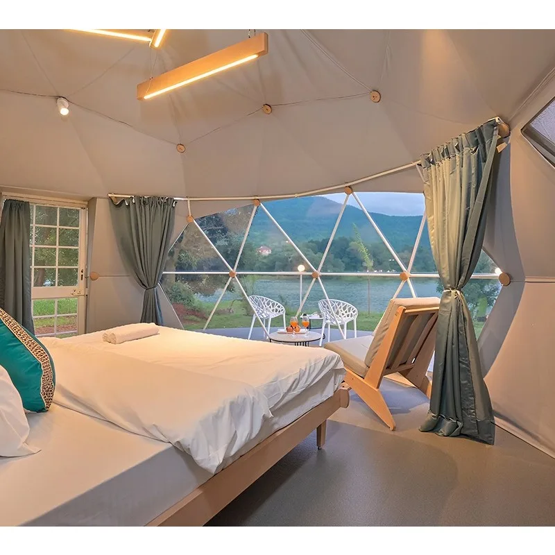 Transparent Starry Dome Tent, Spherical Accommodation Tent Suitable for Campsites, Vacation Villas, Homestays and Exhibition
