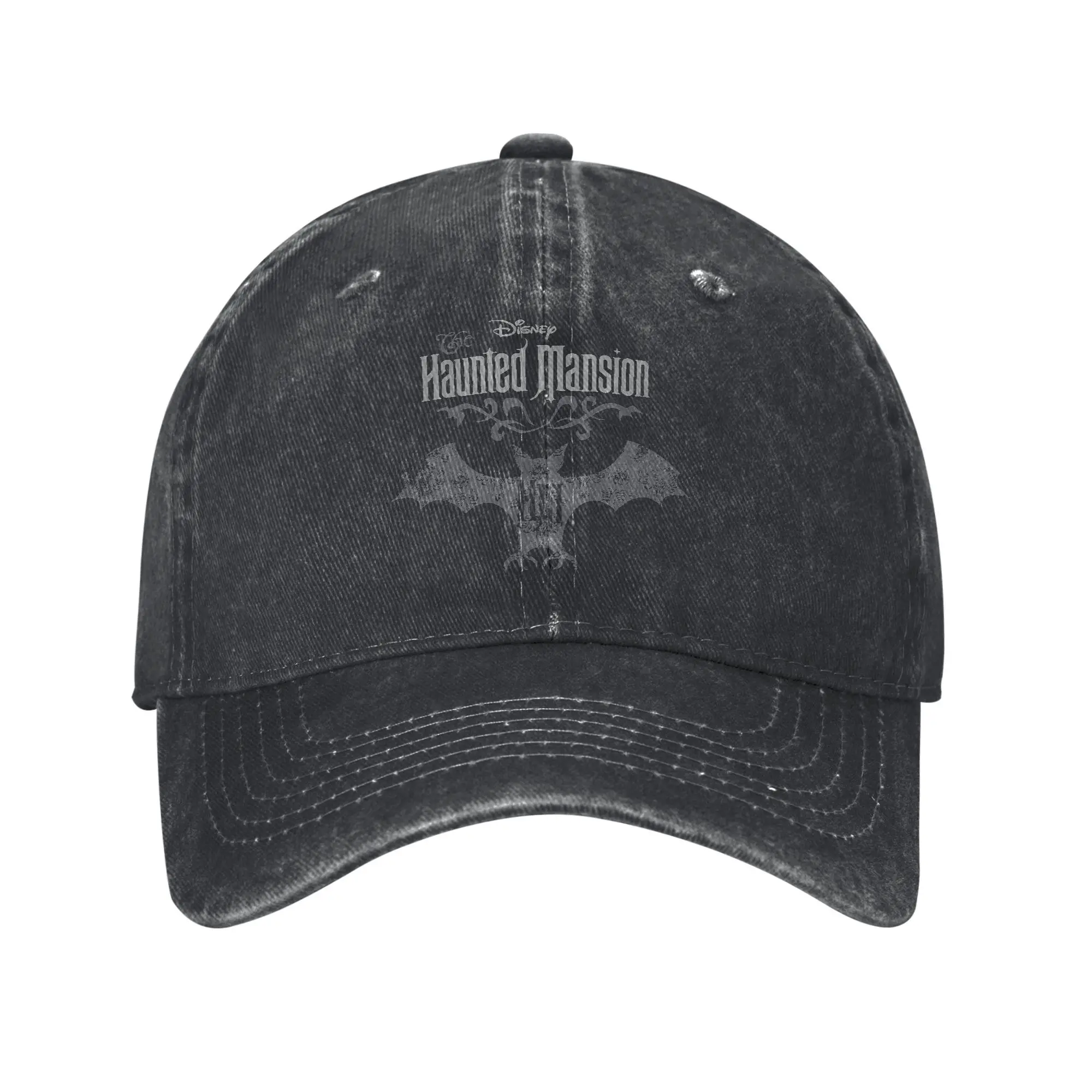 

The Haunted Mansion Bath Distressed Men Women Baseball Caps Distressed Washed Hats Cap Casual Outdoor Activities Gift Sun Cap