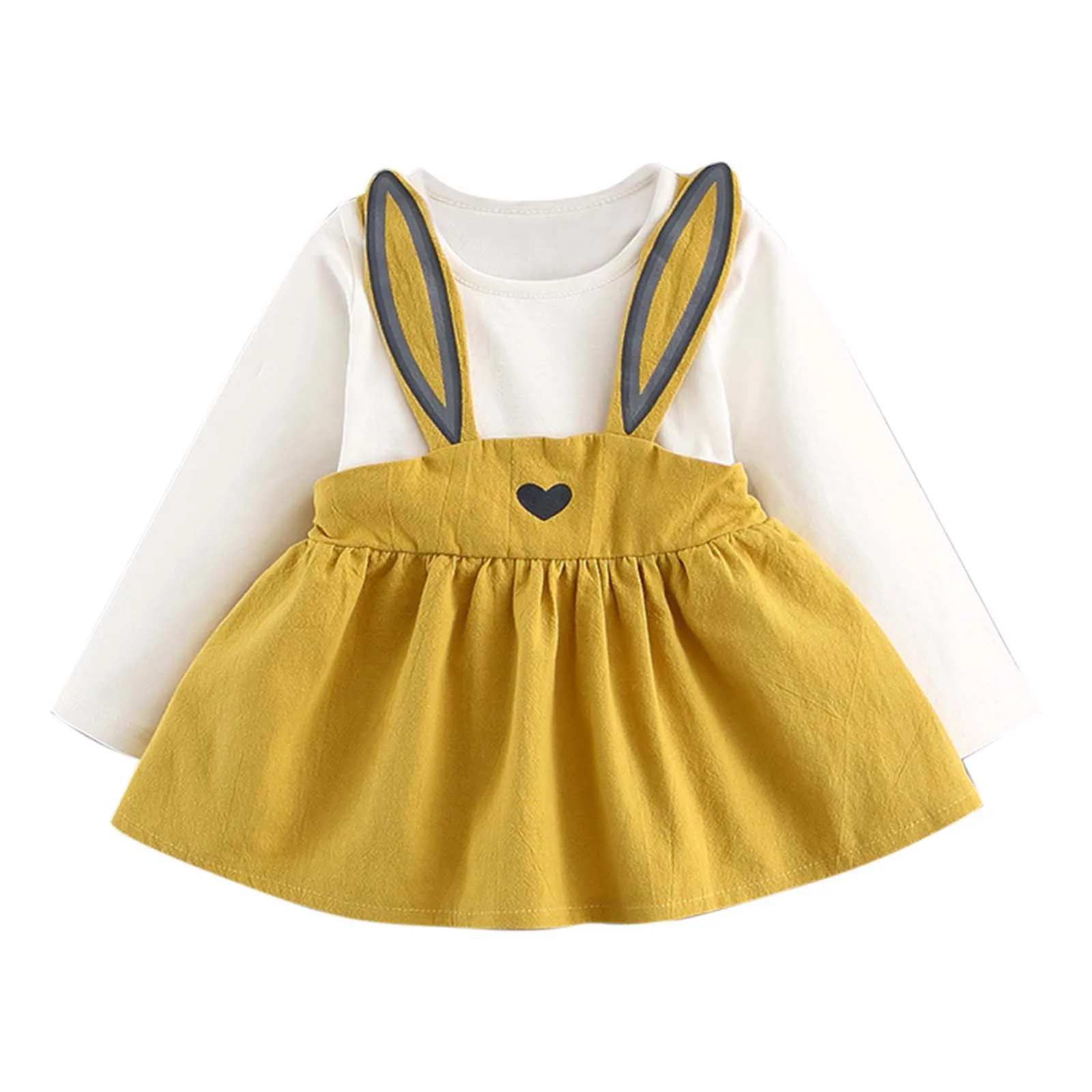 

Рождественский комбинезон с длинными рукавами и буквенным принтом для маленьких девочек, боди, юбка, комплект из двух предметов для маленьких девочек 1, 2, 3 года