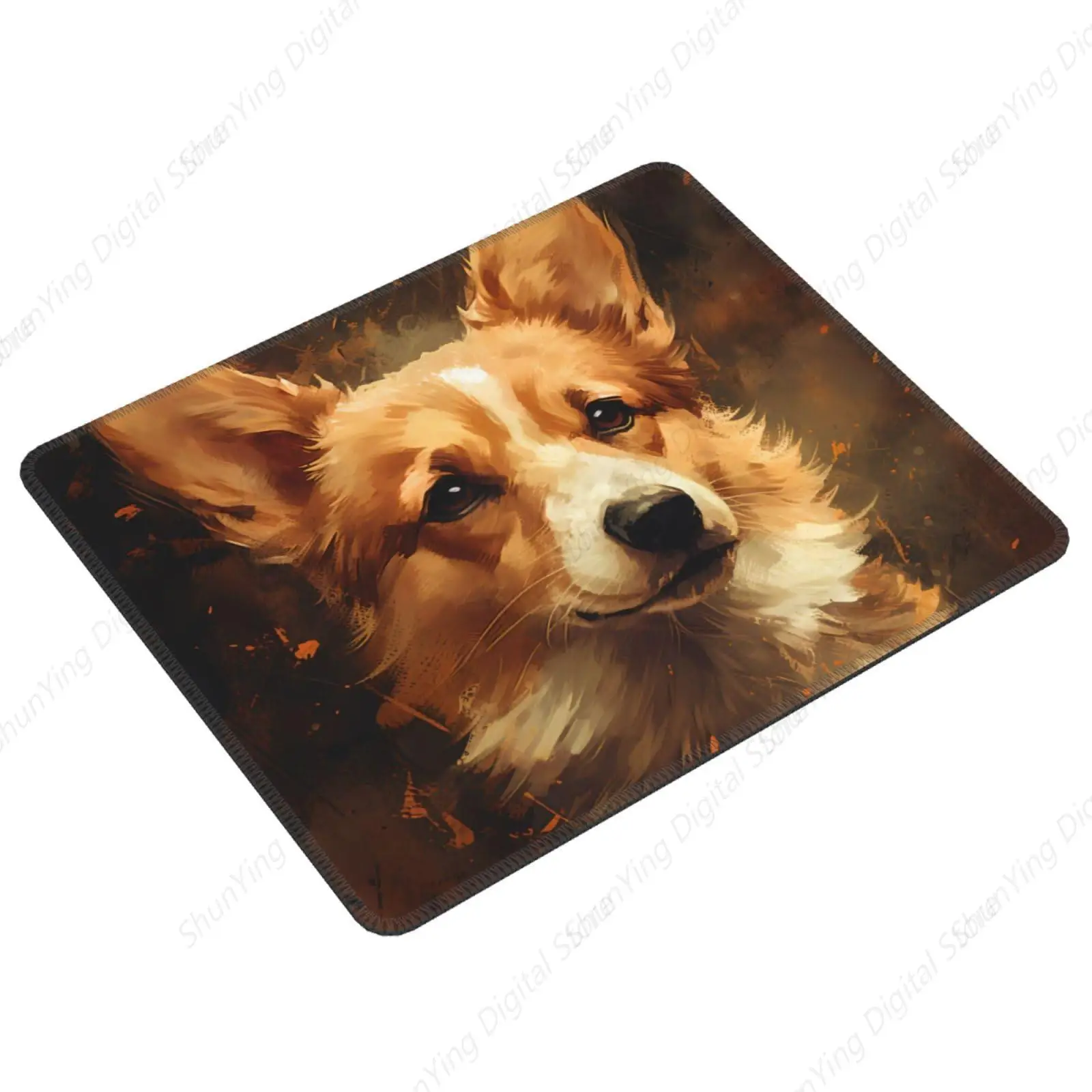 Corki Non Slip Rubber Base Gaming Mouse Pad With Stitched Edges Men's And Women's Laptop Office Mouse Pads 18*22cm