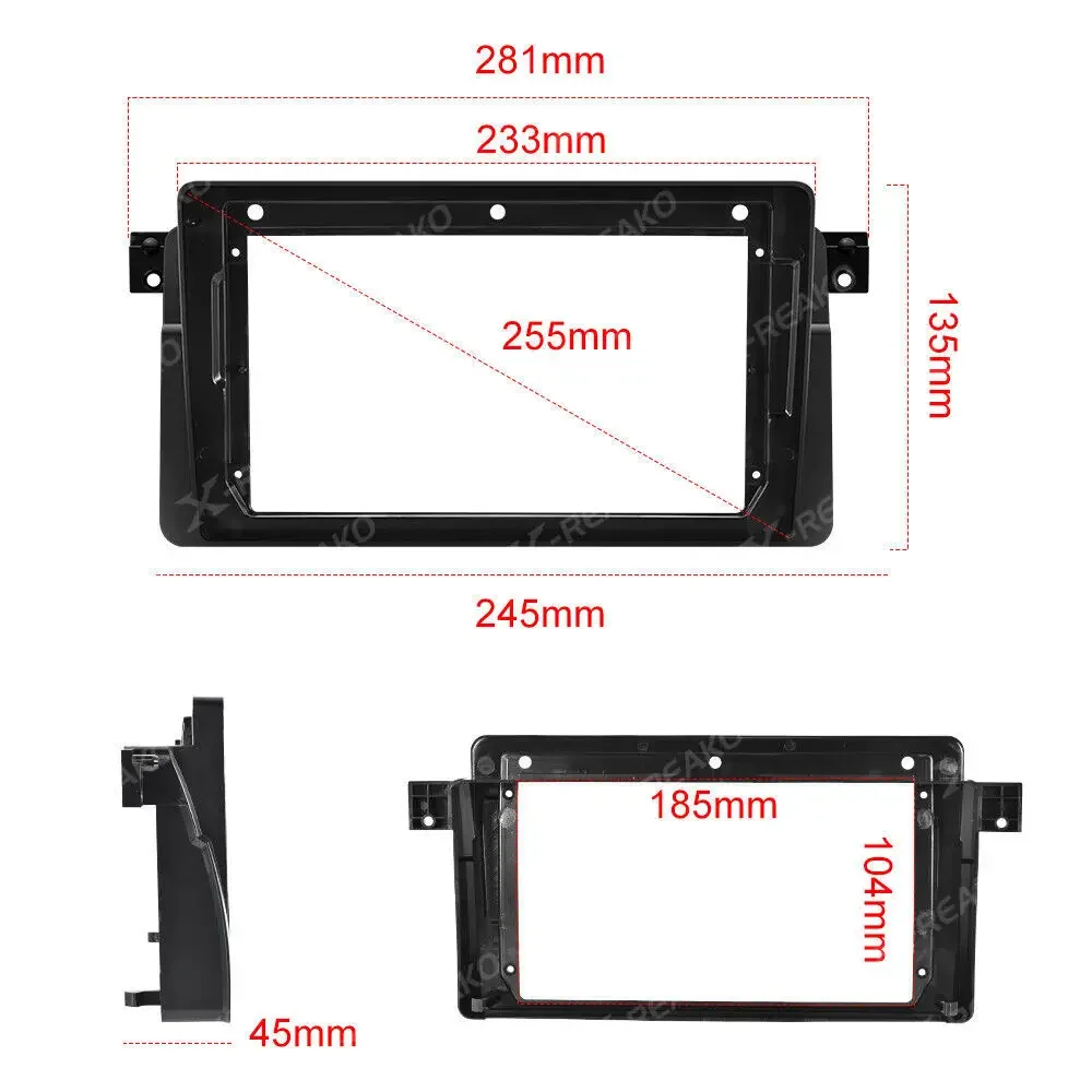 REAKOSOUND Android Auto for BMW E46 M3 318/320/325/330/335 Wireless CarPlay Car Radio 4G Multimedia WIFI FM RDS DSP Head Unit