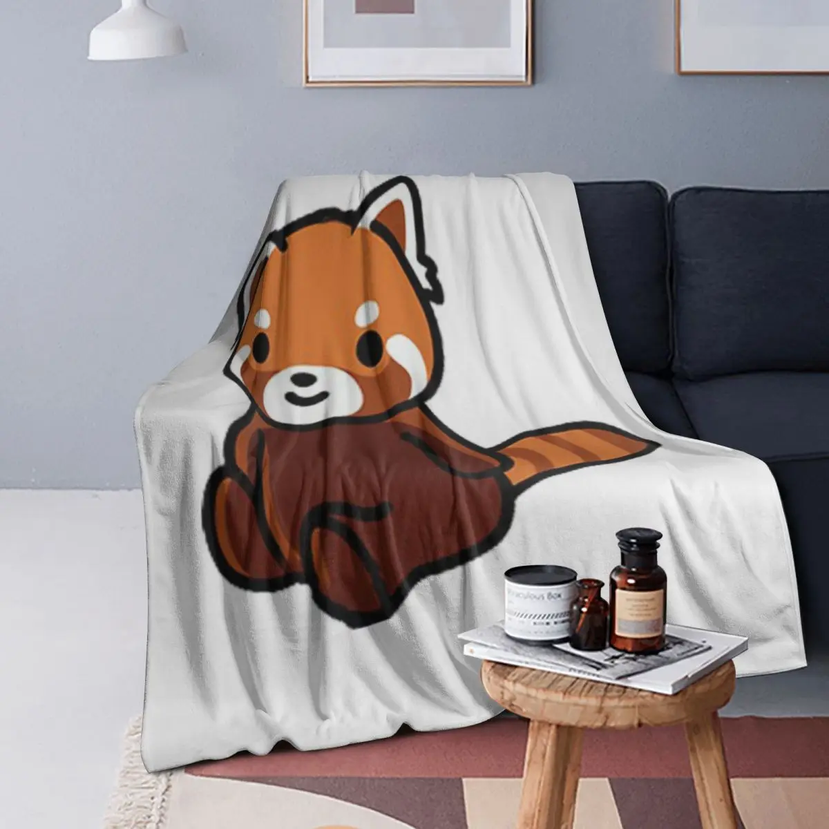 

Red Panda Blankets Soft Warm Flannel Throw Blanket Plush for Bed Living room Picnic Travel Home Couch