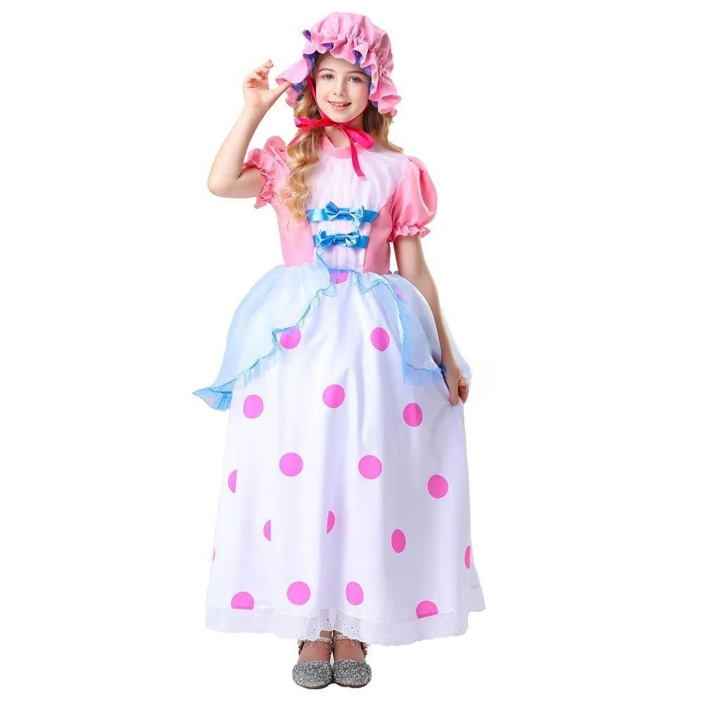 Nieuwe kinderen Halloween Cos Toy S epherd Lange Dr Set Dames Faionable Ele Ele Sle Par Avondjurk