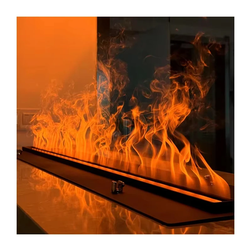 Home Decoration Insert 3d Electric Flame Water vapor Fireplace  Automatic Steam Mist Atomized Fireplace
