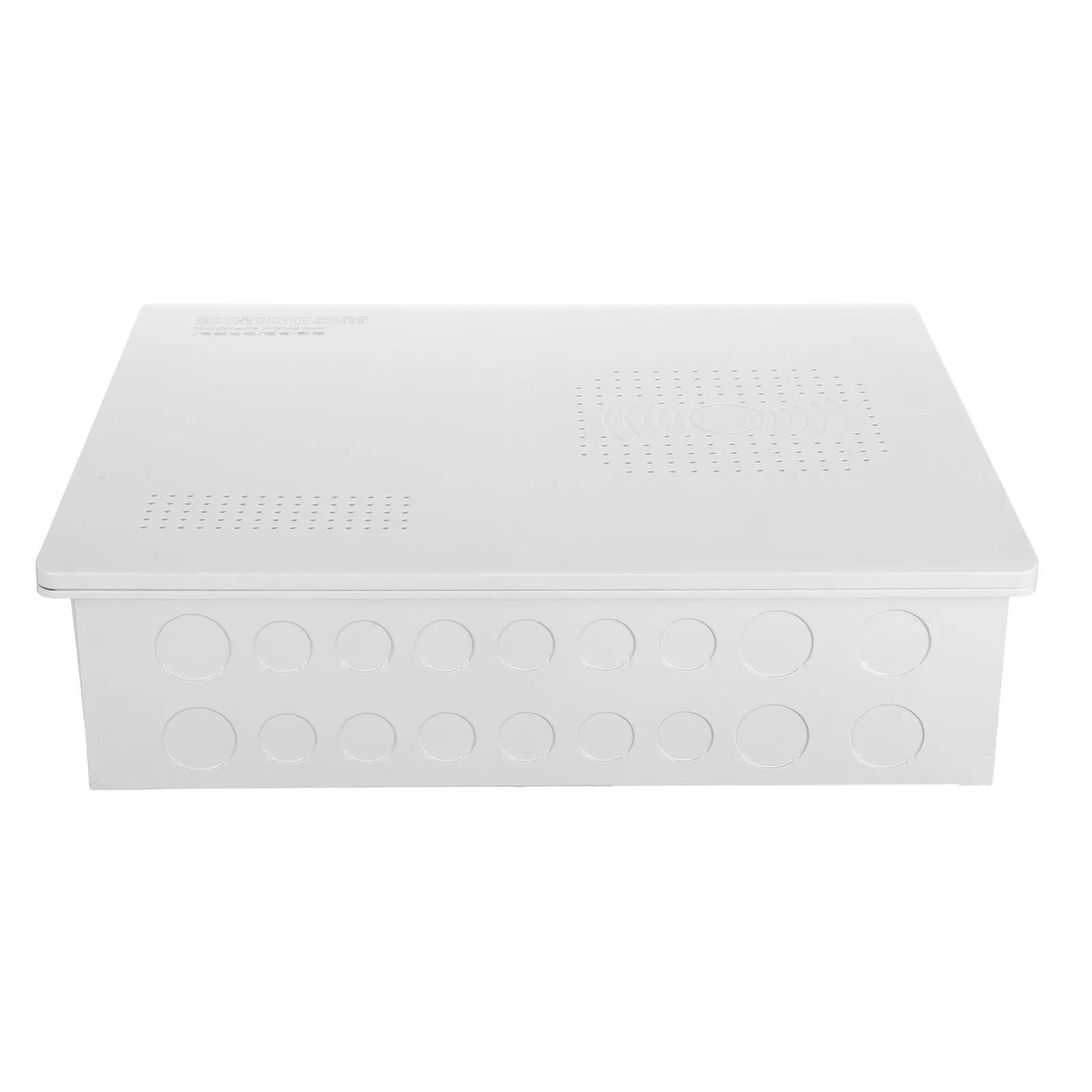 Wall-Mounted Recessed Cable Junction Box White Plastic Low Voltage Junction Box Hidden TV Wires Network Wiring Multimedia