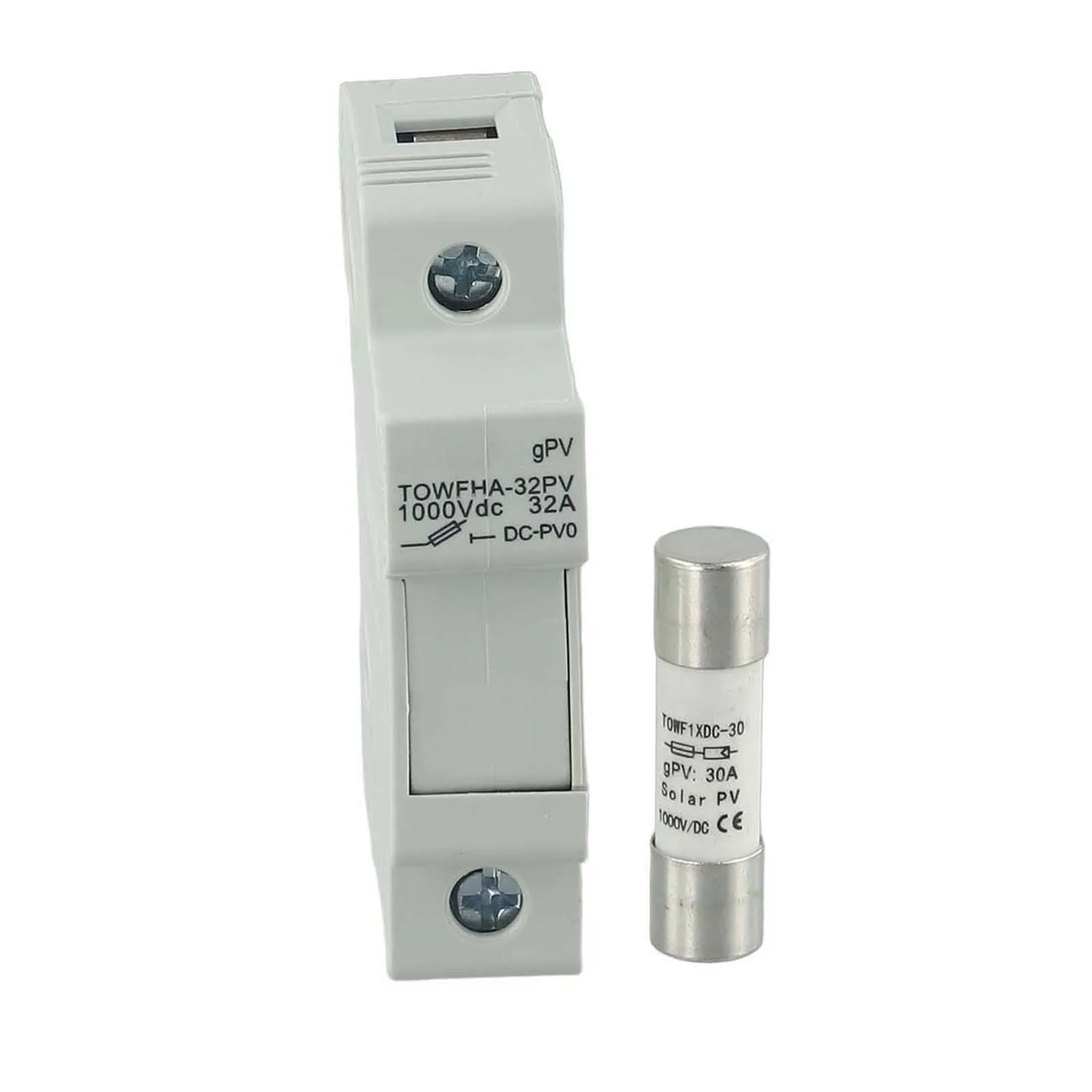 Renewable Energy Projects 95*76*21 Mm Solar Fuse PV String Fuses 30A PV Fuse Heat Resistant Design High Insulation Features