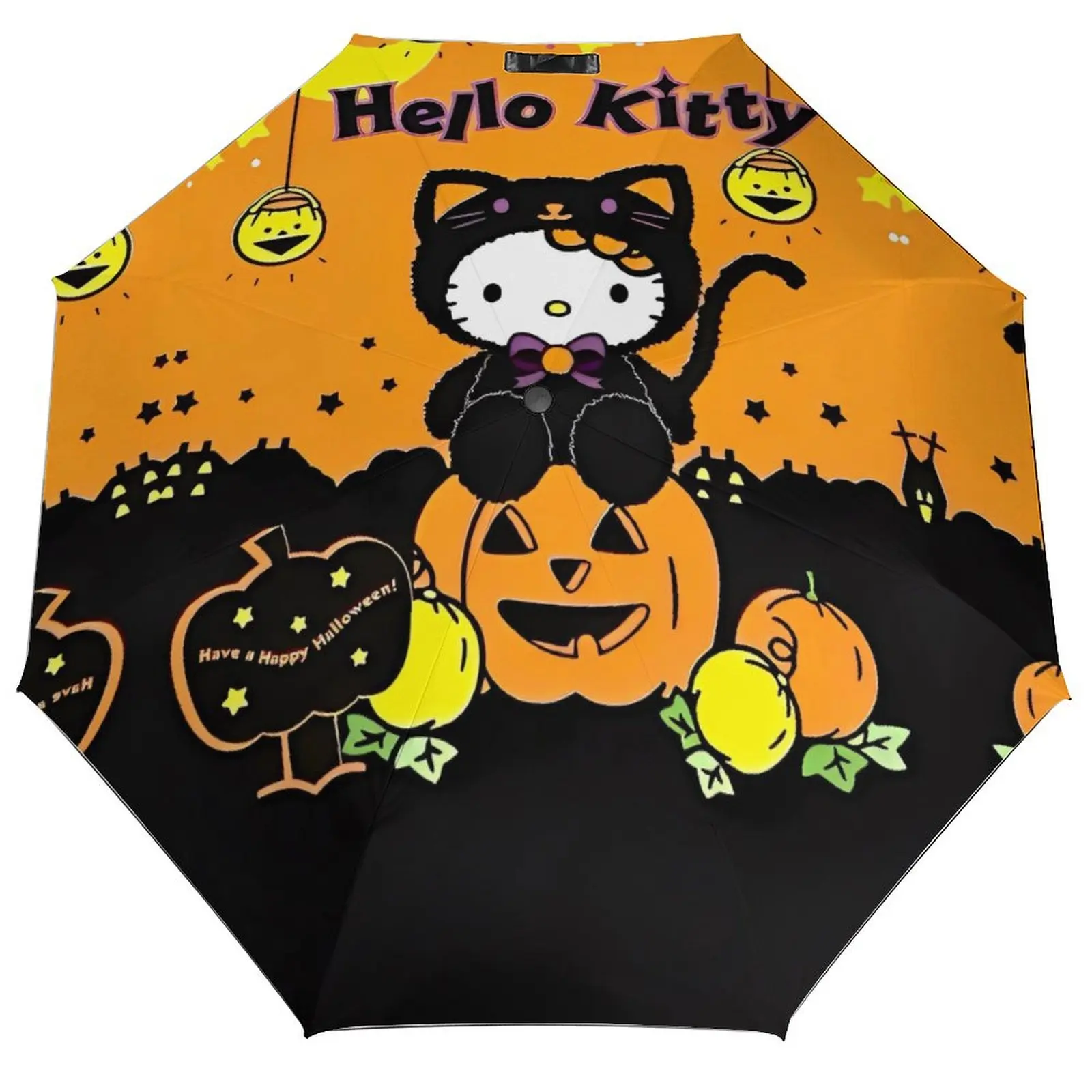 

Портативный зонт Kawaii Hello Kitty, защитный зонт для женщин и мужчин, милый мультяшный автомобильный солнцезащитный дорожный милый зонтик