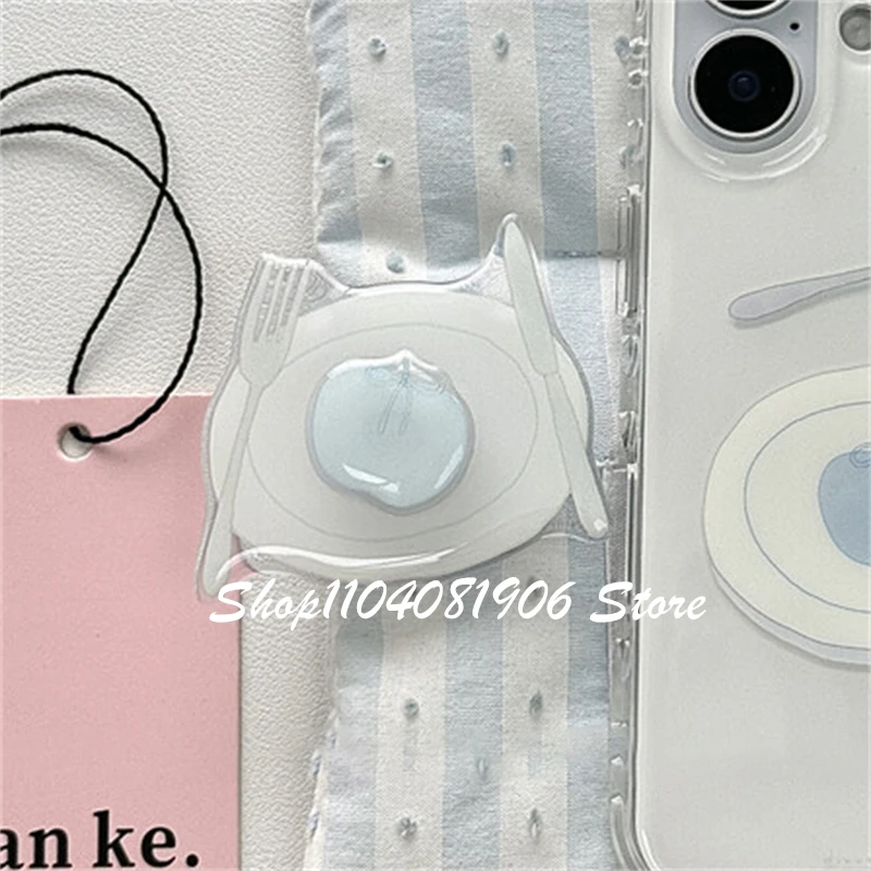 

Корейская милая вращающаяся обеденная пластина, ручка Tok Griptok, кронштейн для iPhone, Samsung, аксессуары для телефонов, держатель для телефона, подставка для телефона