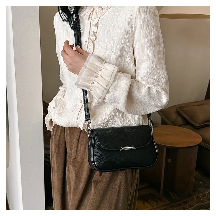 Women\'s Handbag 2024 New Street Fashion Versatile Single Shoulder Crossbody Bag Lady Summer Commuter Small Square Purse Bag