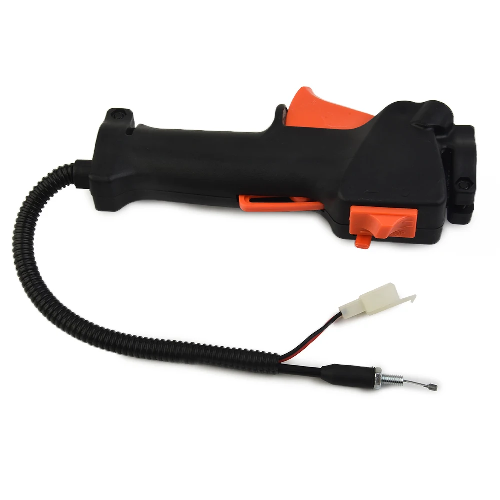 Throttle Cable Handle with Integrated Kill Switch for Multi Tool Brushcutter Attachments Requiring 26mm Clamp Fit