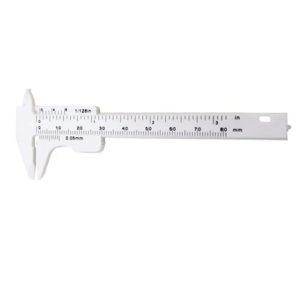 Mini Plastic Vernier Caliper Gauge Micrometer 80MM Mini Ruler Accurate Measurement Tools Standard Vernier Caliper