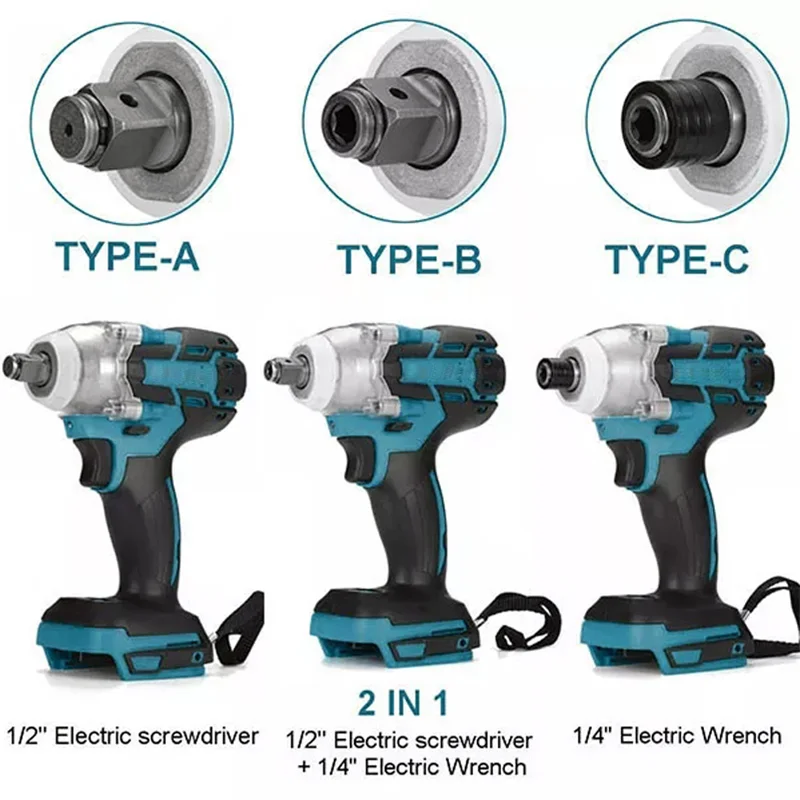 Chave elétrica sem escova DTW285 Chave de impacto elétrica sem fio de função dupla [pode usar baterias Makita]