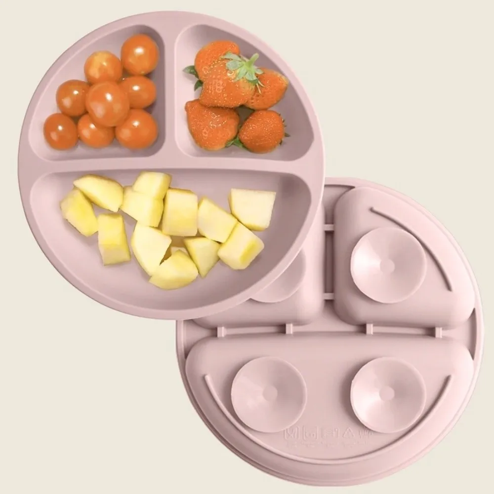 Silicone Material Sucker Plate Suction Design Training Tableware Silicone Dining Plate Feeding Bowls BPA Free Feeding Bowls