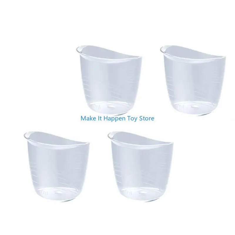 28EC 4 pezzi/set tazza per l'alimentazione del bambino, piccola tazza dosatrice, manometri antisoffocamento per bottiglia