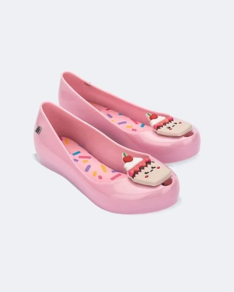 Children's fish mouth girl cartoon cake cookie flat sandals