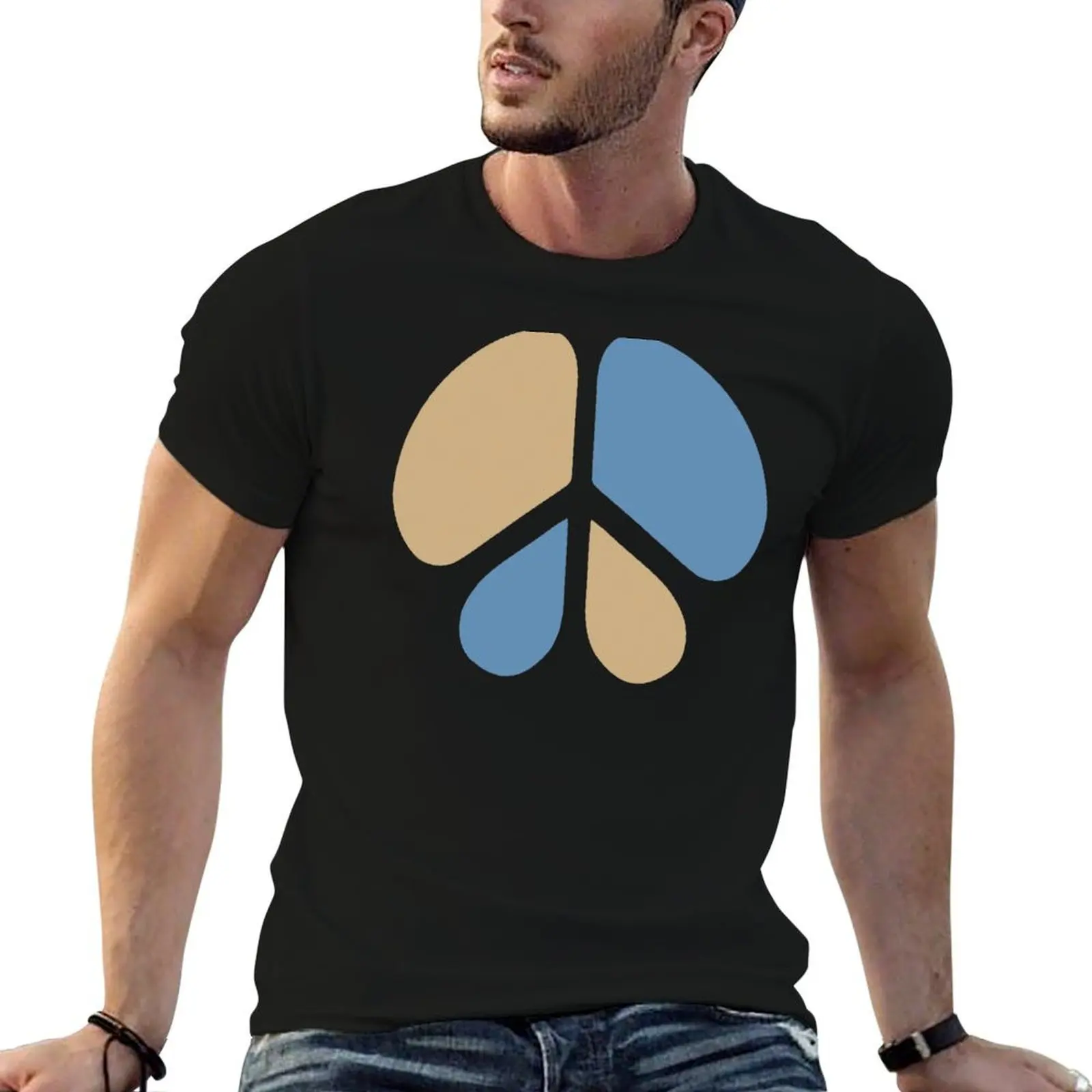 Peace T-Shirt vintage t shirts Luxury man slim fit t shirts for men