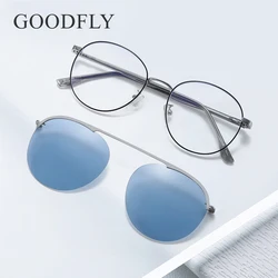 Polarized Sunglasses Women Men Magnetic Clip On Sunglasses Sun Glasses Men Women Sunglass Round Glasses Frame Of Eyeglasses 2024