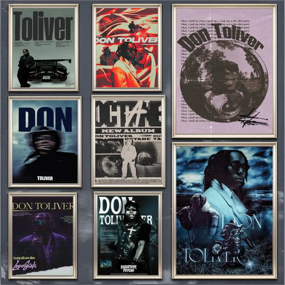 Don Toliver singer Poster Modern Aesthetic Home Decoration Wall For Living Room Bedroom Home Gift