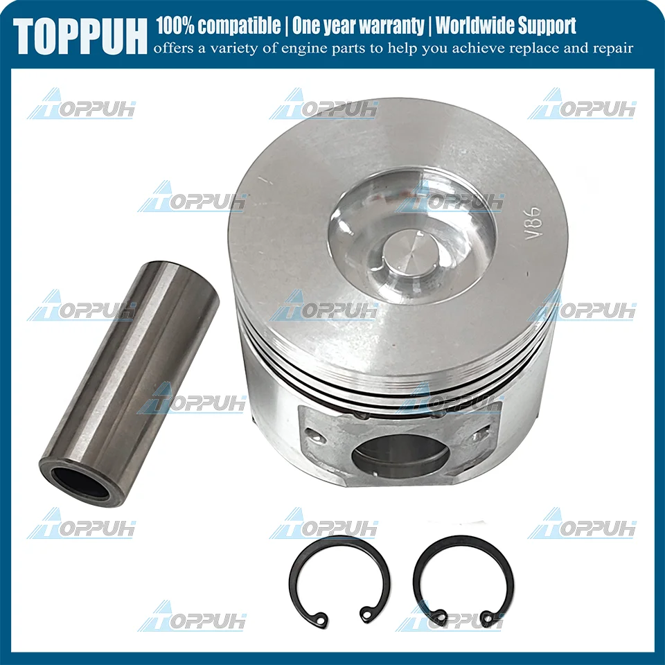 3TNV86 Piston With PIN & CLIPS STD For Yanmar 3TNV86CT Engine