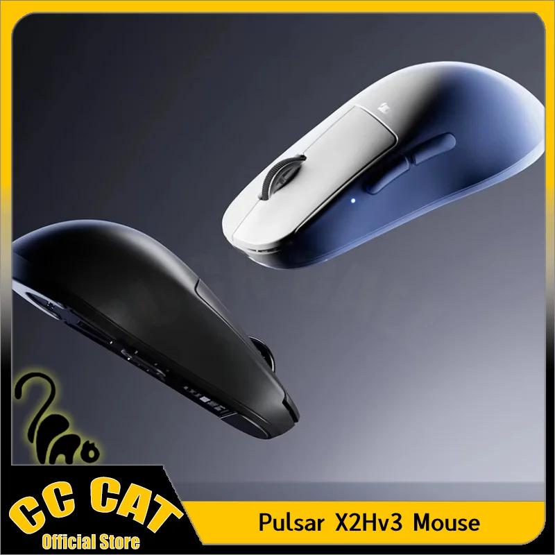 Pulsar X2Hv3 Mouse Dual Mode Wireless Gaming Mouse Custom XS-1 Sensor 8000Hz Polling Rate Lightweight Mice PC Gamer Accessories