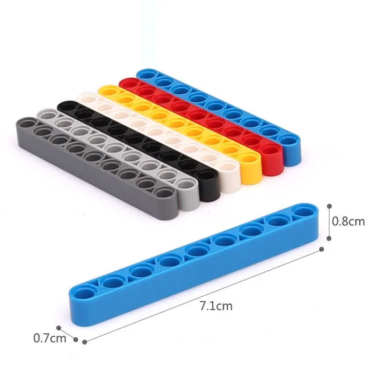 MOC Parts Building Blocks Technical DIY Liftarm Thick 1x9 hole arm Bricks Compatible Assembles Particles Educational Toys 40490