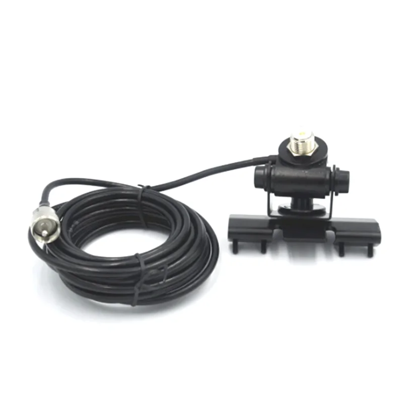 

RB-400 Mobile Antenna Mount Bracket Clip With 5M Extension Coaxial Feeder Cable For Baofeng/TH-9800/TH-7800 Durable-New
