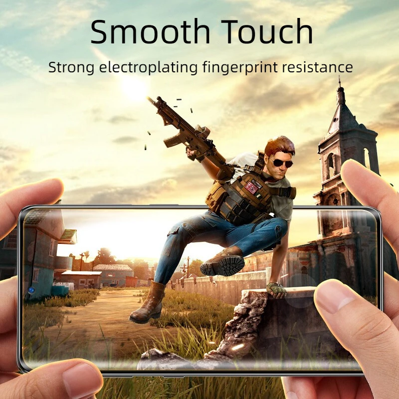 SmartDevil HD Film Tempered Glass for Samsung Galaxy S23 S22 Curved Full Cover Screen Protector for Samsung S23 Plus S22 Plus