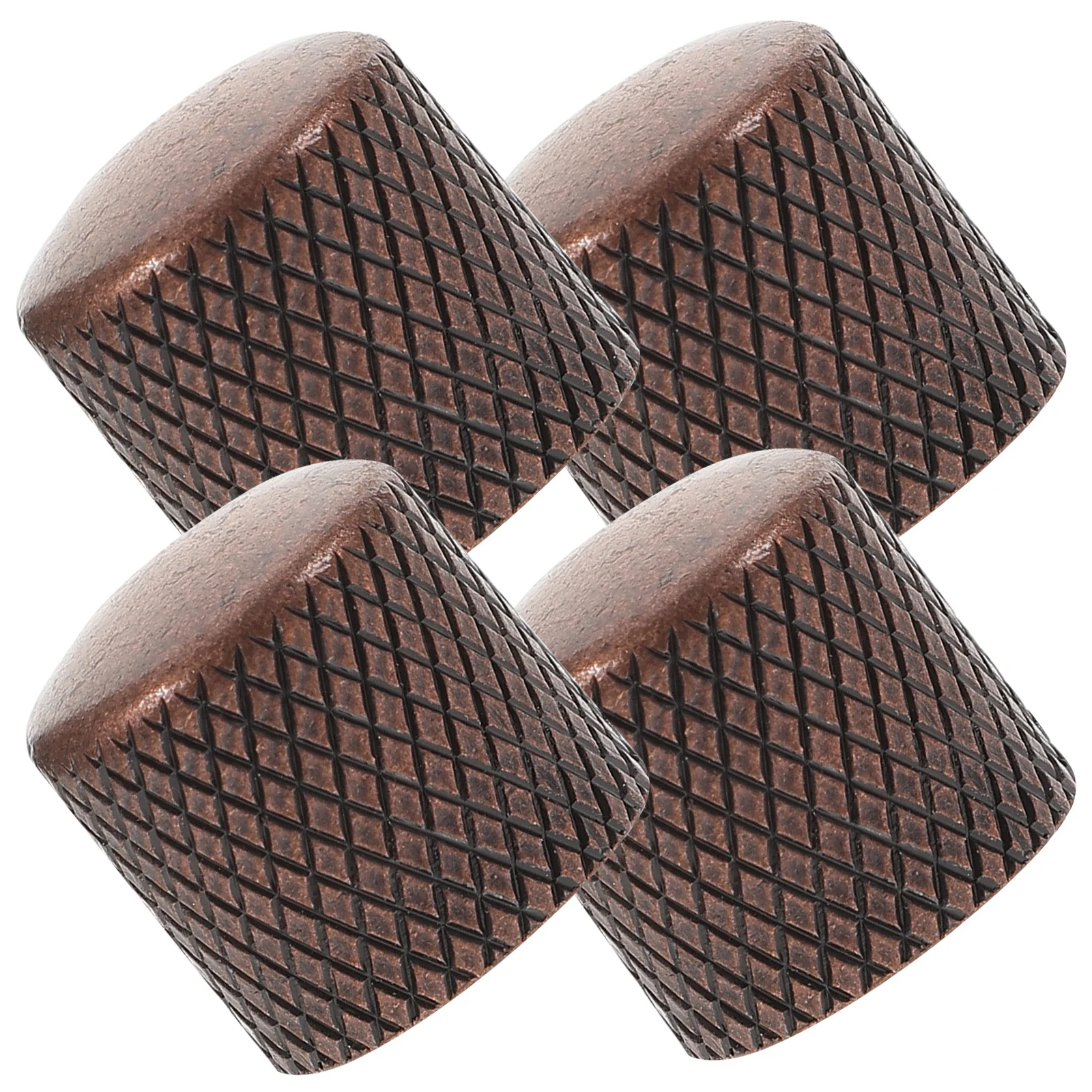 Boutons de Volume de guitare professionnels en métal, 4 pièces, pour contrôle de tonalité, pièces d'amplificateur de basse de guitare électrique, bouton de contrôle du Volume