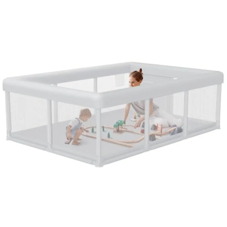 

Детский манеж 50x50 дюймов, ограждение для малышей и детей ясельного возраста, игровой манеж для дома и улицы с дышащей сеткой