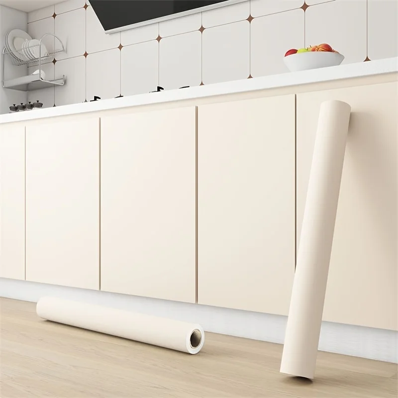 Matte Peel & Stick Wallpaper Self-Adhesive Removable Waterproof Stickers for Kitchen Countertops Cabinets Wardrobes Renovating