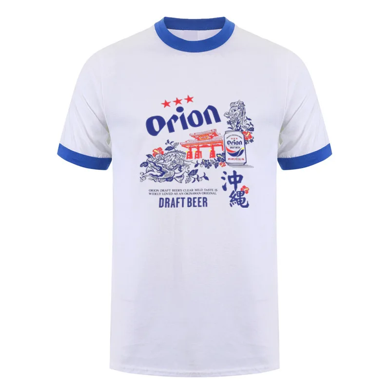 أوريون البيرة الرجال تي شيرت الصيف عادية كم قصير تي شيرت مان كول بلايز التي شيرت DZ-162