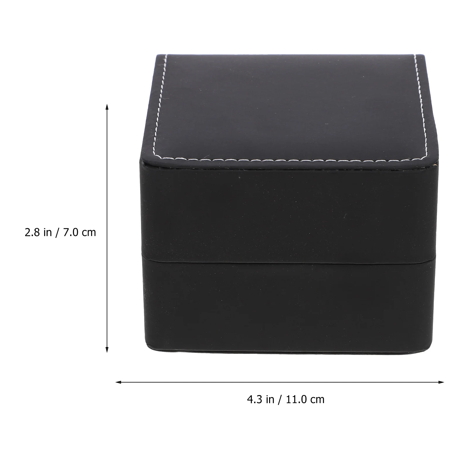 

2pcs Watch Boxes Gentle Pu Lint Material Lightweight Compact Storage For Watches Bracelets Travel Home Use Bangle Display Gift