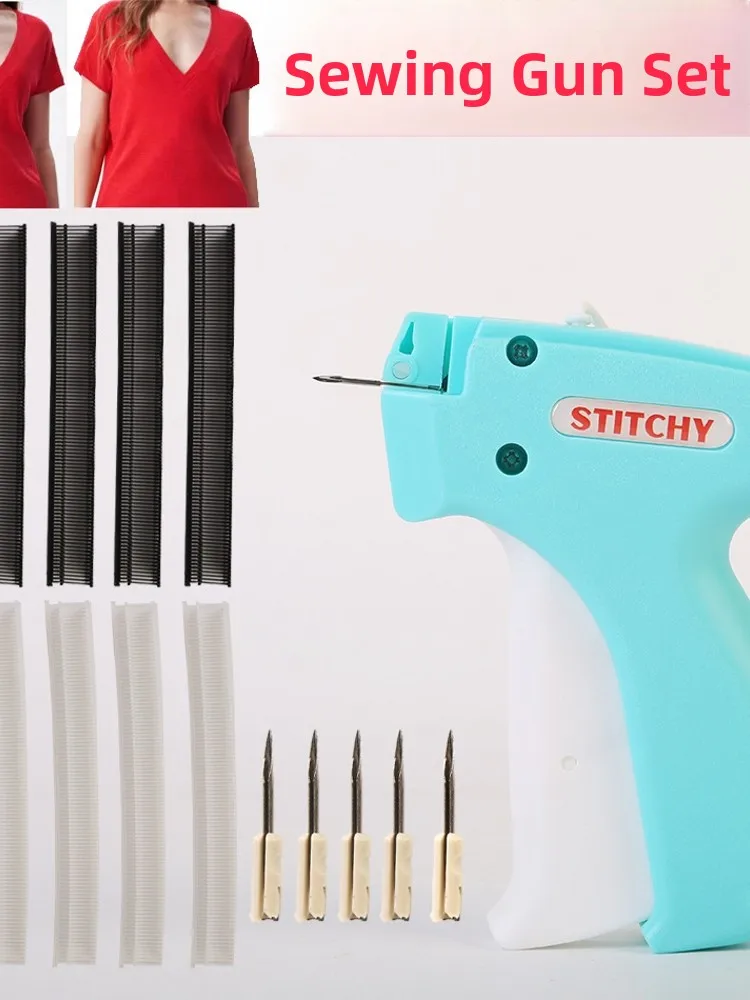 

Micro Technical Label Gun Manual Sewing hine for Clothes Qui Sewing Work Apparel Accories Belts Hats Scarves