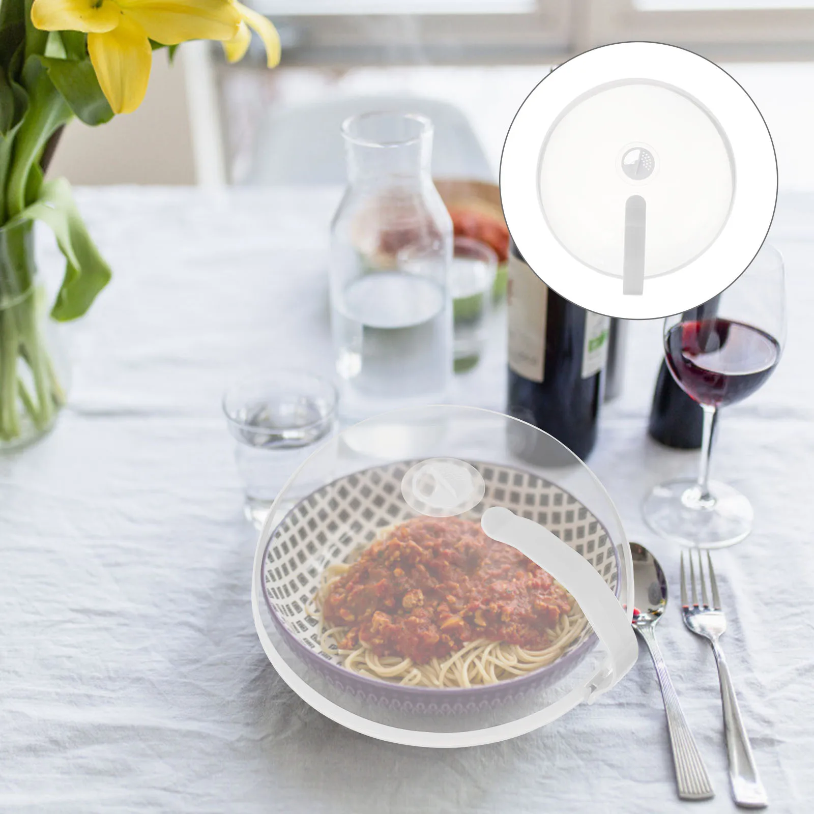 

3pcs Food Covers Transparent Oilproof Dust-Proof Flyproof Protection Tent For Kitchen Use Fresh-Keeping Pp Cover Cooking Tool