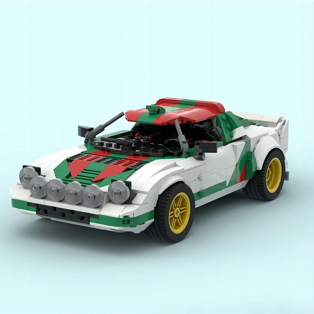 

1023PCS MOC Speed Champion Lancia Rally Assembled Racing Model Toy Technology Car Building Blocks DIY Children’s Birthday Gift