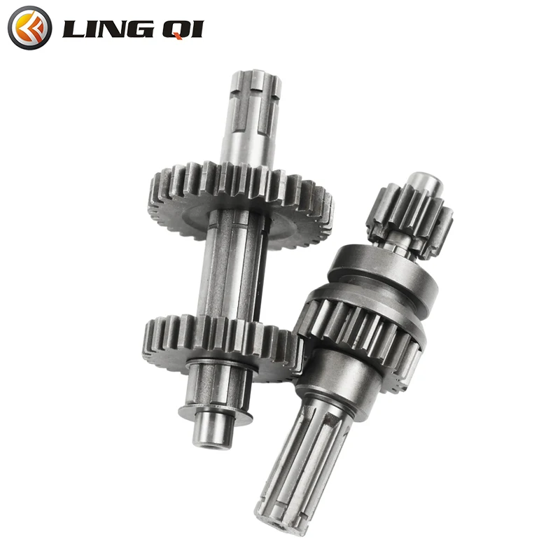 

LINGQI Universal Transmission Gear Box Main Counter Shaft Parts Fit For ATV Dirt Pit Bike Motorcycle Engine Accessories