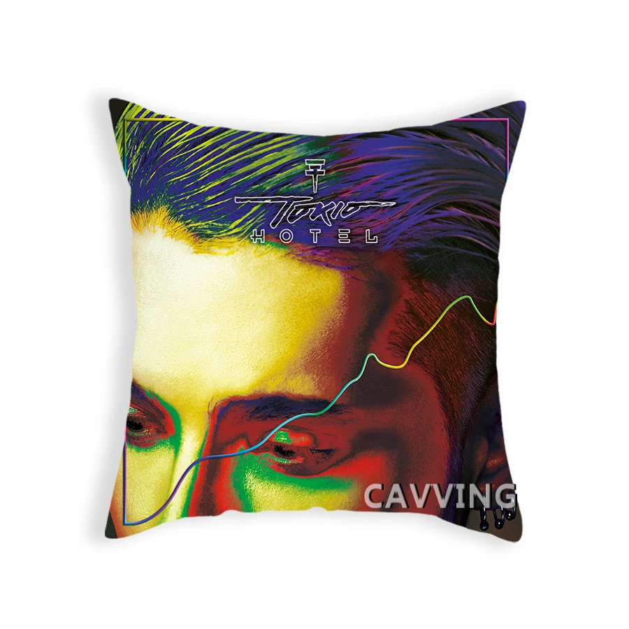 Tokio Hotel  3D Printed  Polyester Decorative Pillowcases Throw Pillow Cover Square Zipper Cases Fans Gifts Home Decor   P02