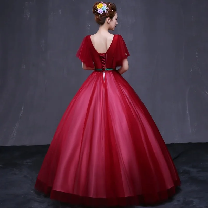 2025 New Actress Yashi Embroidered V-neck Mesh Evening Dress Fashionable High Quality Slimming Stage Solo Long Pendant Dress