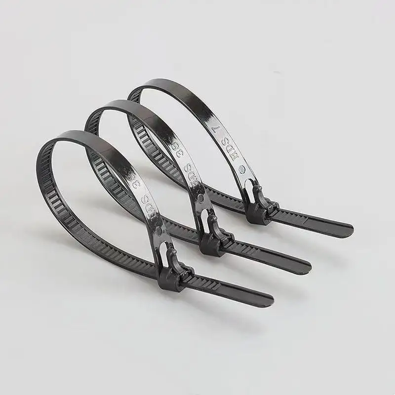 100Pcs Self-Locking Reusable Cable Straps Heavy Duty Nylon Zip Ties for Garden Plant Fixing Management