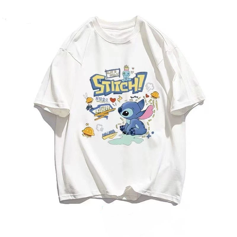 

Disney Stady Print Men's Pure Cotton T-shirt: Comfortable, Soft, High-quality Men's Short-sleeved, Fashionable and Versatile Top
